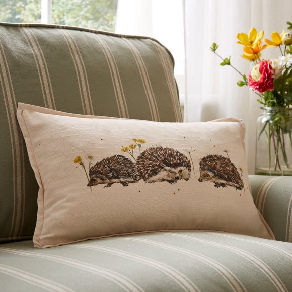 Hedgehog Cotton Rectangle Cushion
