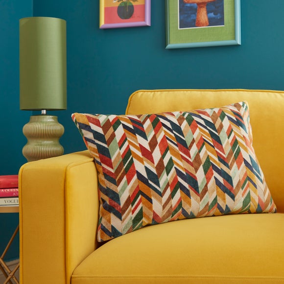 Cut Velvet Rectangle Cushion