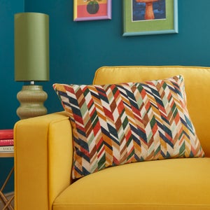 Cut Velvet Rectangle Cushion