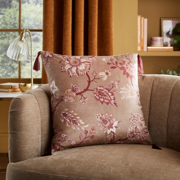 Jacobean Printed Square Cushion Cover