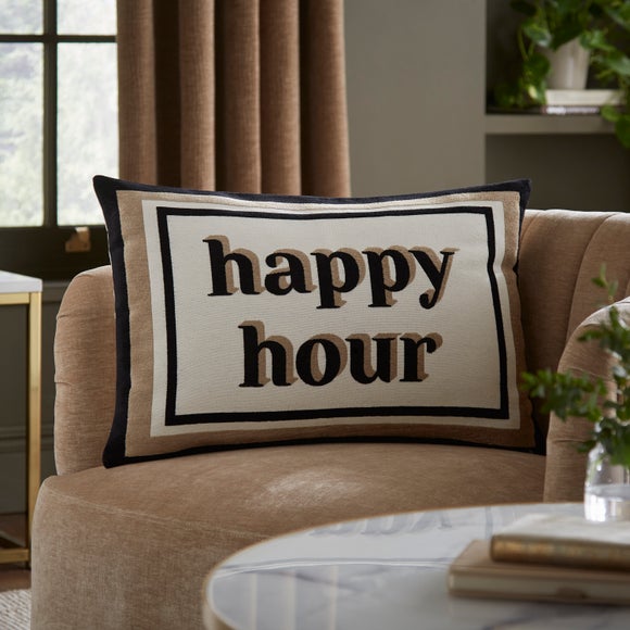 Happy Hour Velvet Rectangle Cushion