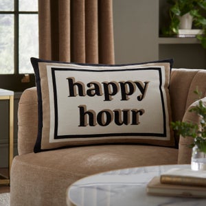 Happy Hour Velvet Rectangle Cushion