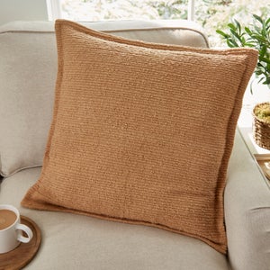 Textured Boucle Stripe Cotton Square Cushion