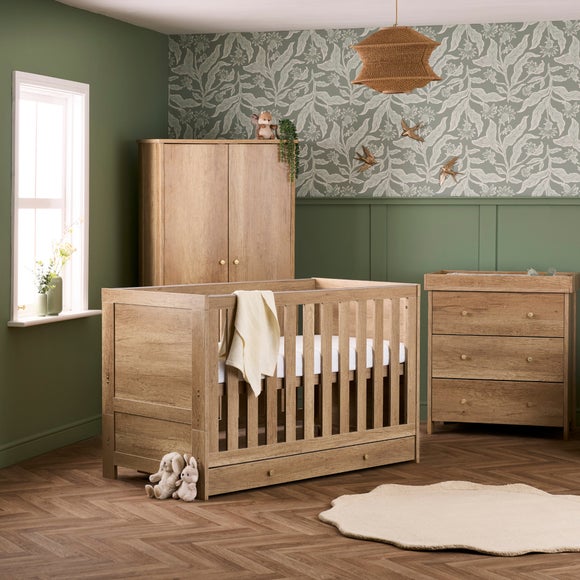 Obaby Nika 3 Piece Nursery Room Set with Drawer