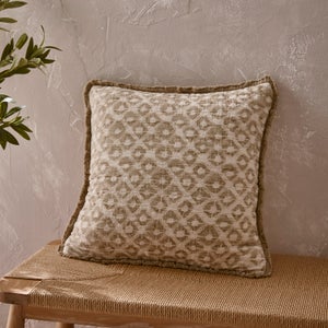 Geometric Matalasse Cotton Square Cushion Cover