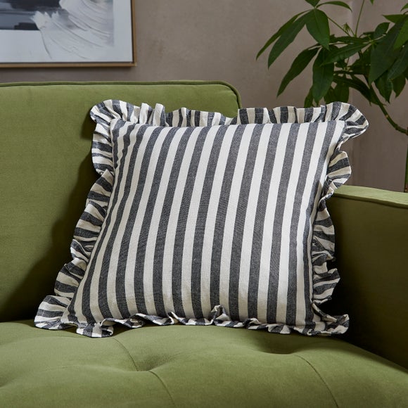 Linford Stripe Cotton Square Cushion Cover