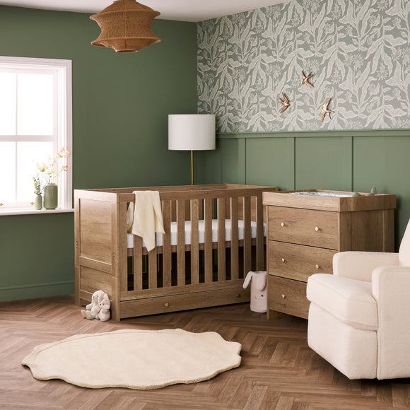 Obaby Nika 2 Piece Nursery Room Set with Cot Storage