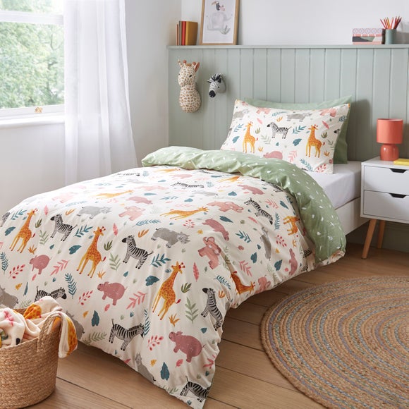 Safari Reversible Duvet Cover & Pillowcase Set