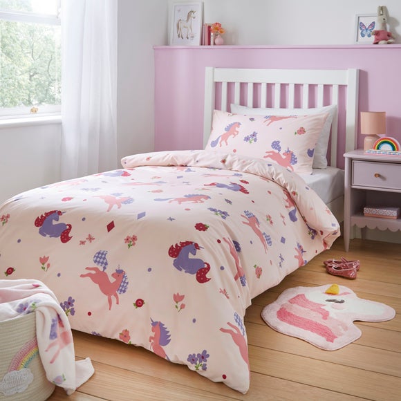 Unicorn Reversible Duvet Cover & Pillowcase Set