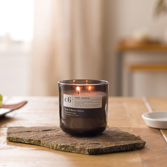Aroma Archives No.6 Oud & Black Cherry Multi Wick Candle