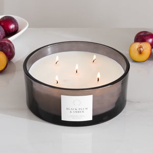 Simplicity Collection Black Plum Multi Wick Candle
