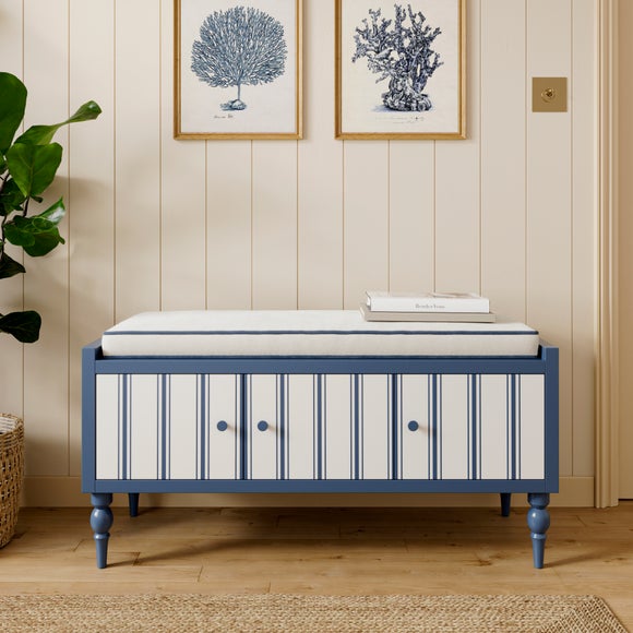 Petit Folkstone Stripe Shoe Storage Bench