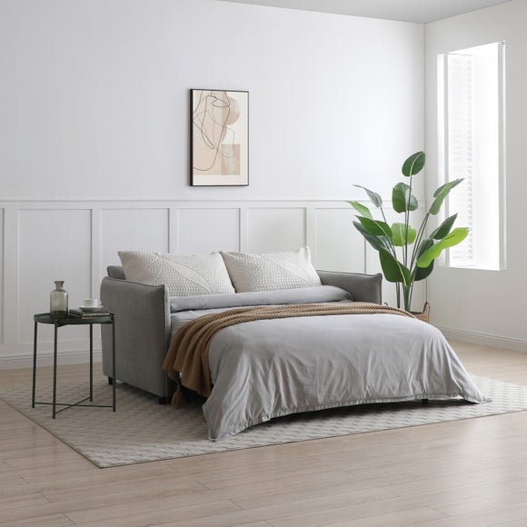 Click to view product details and reviews for Lucie Grey Boucle 2 Seater Pop Up Sofa Bed.