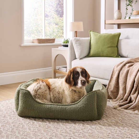 Sherpa Box Pet Bed