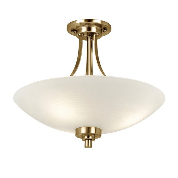 Return - Vogue Welles 3 Light Semi Flush Ceiling Light