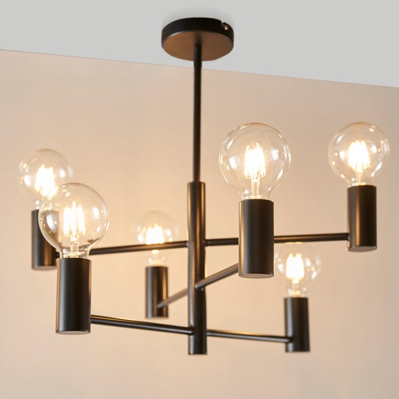 Return Vogue Forsan 6 Light Semi Flush Ceiling Light