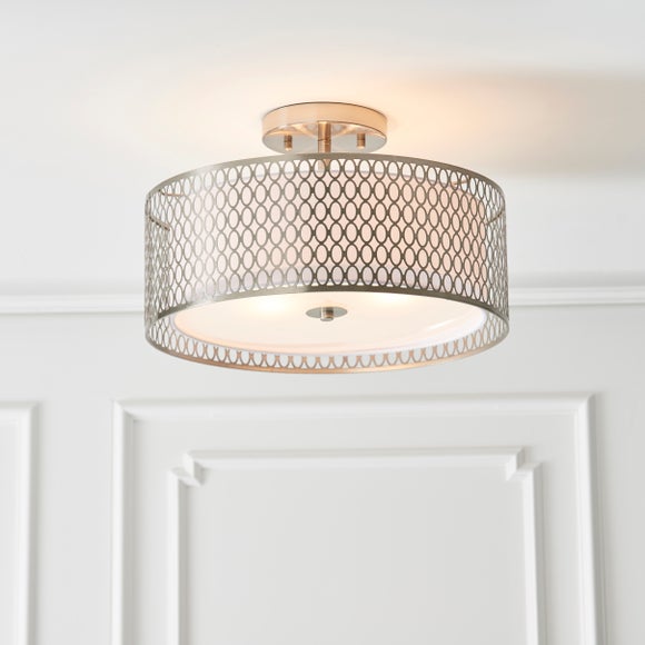 Return Vogue Tolna 3 Light Semi Flush Ceiling Light