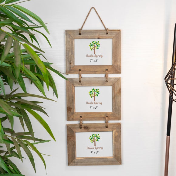 Nicola Spring Triple Hanging Rectangle Photo Frame
