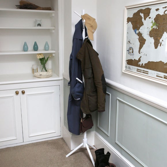 Harbour Housewares Wooden Coat Stand