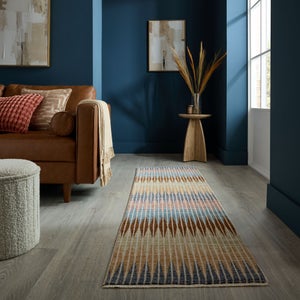 Kruze Mid Century Diamond Striped Runner