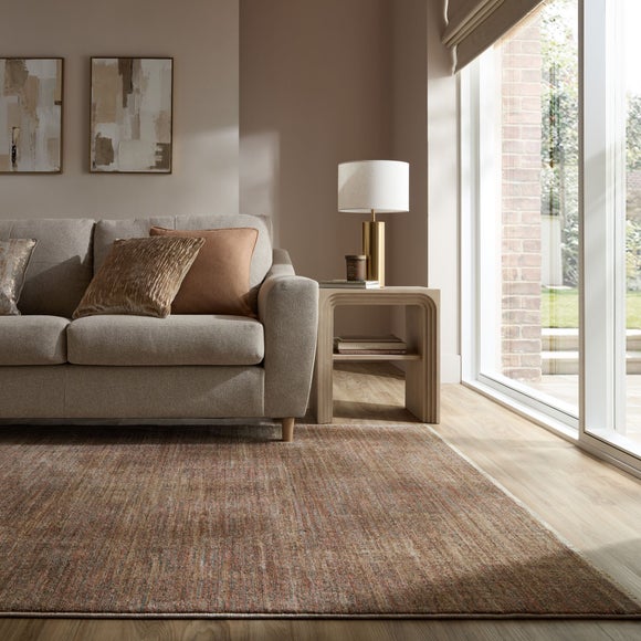 Aura Tweed Flecked Fringed Rug