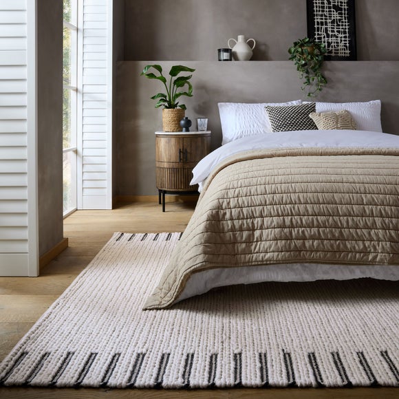 Plaited Wool Border Rug