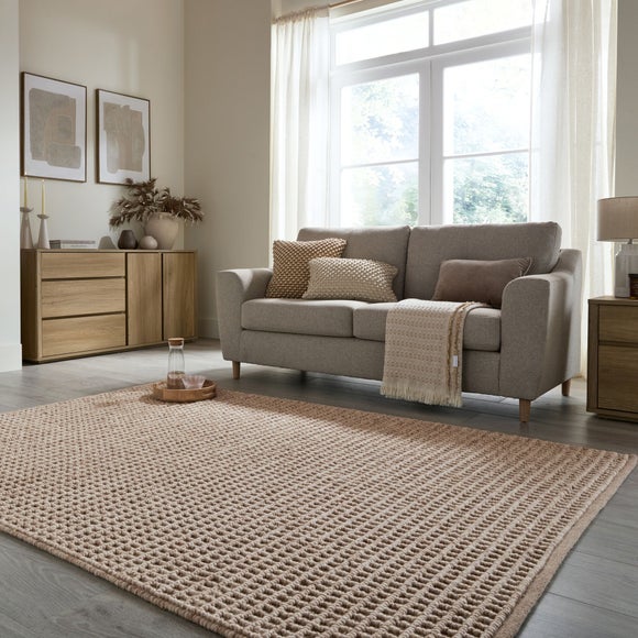View Wyatt Wool Textured Check Rug View Wyatt Wool Textured Check Rug