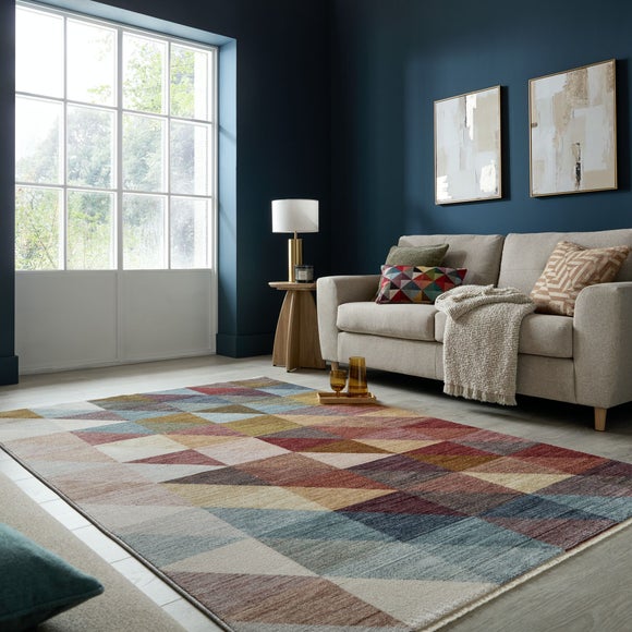 Tetra Checkerboard Diamond Rug