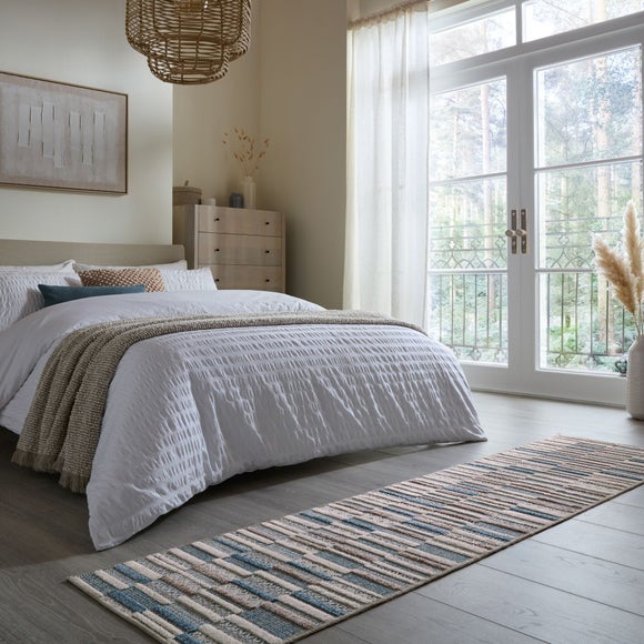 Patchwork Striped Washable Runner