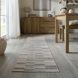 Patchwork Striped Washable Runner