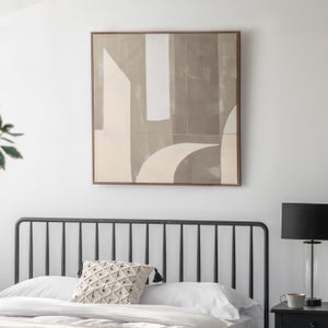 Cedar & Sage Concreta Abstract Framed Canvas