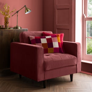 Clara Patchwork Velvet Rectangle Cushion