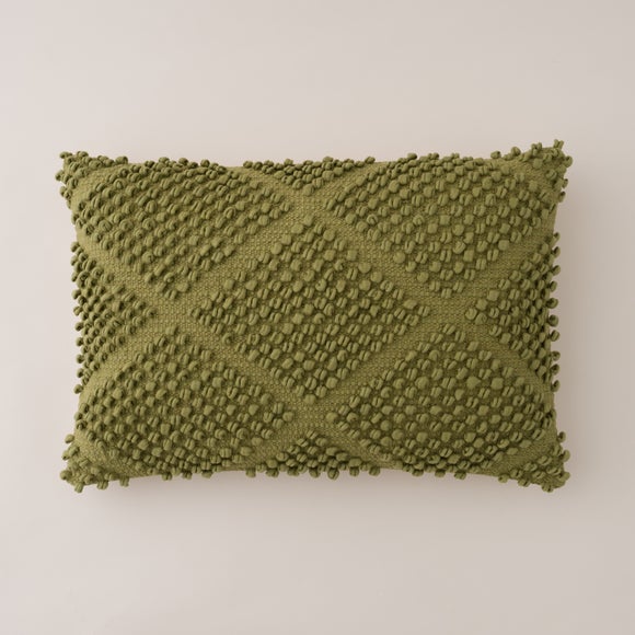 Bobble Diamond Dyed Jersey Rectangle Cushion