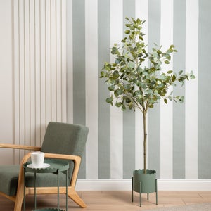 Scallop Metal Plant Pot