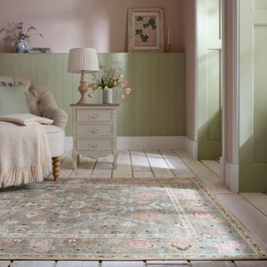 Una Floral Washable Rug