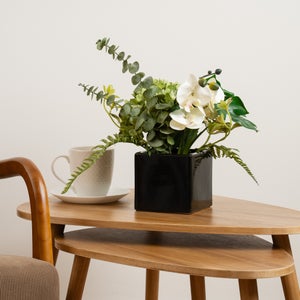 Artificial Mixed Arrangement In Ceramic Vase