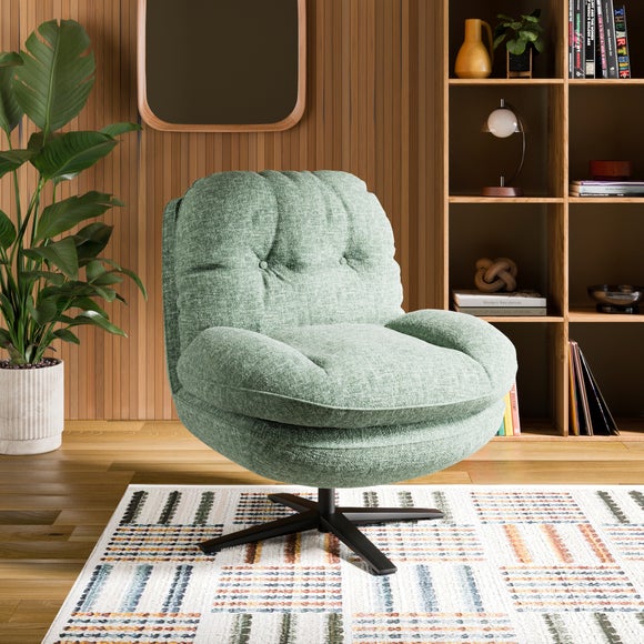 Click to view product details and reviews for Aila Distressed Chenille Small Swivel Chair. Click to view product details and reviews for Aila Distressed Chenille Small Swivel Chair.