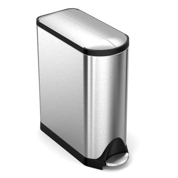 Click to view product details and reviews for Simplehuman 2020l Stainless Steel Touch Bar Butterfly Recycling Bin.