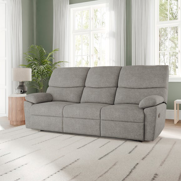 Murphy Chenille Manual Recliner 3 Seater Sofa
