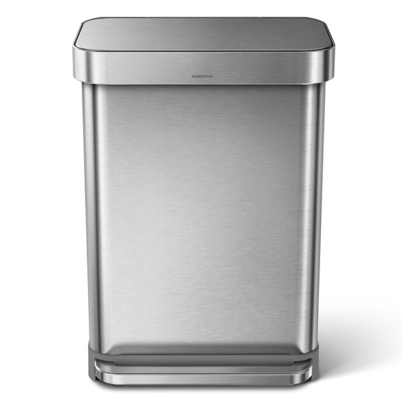 Simplehuman 55L Stainless Steel Rectangular Bin