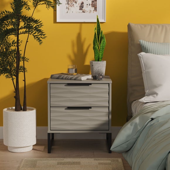 Tuxford 2 Drawer Bedside Table