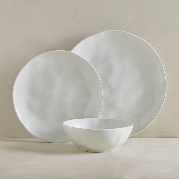 Amelia Dimpled Organic 12 Piece Dinner Set
