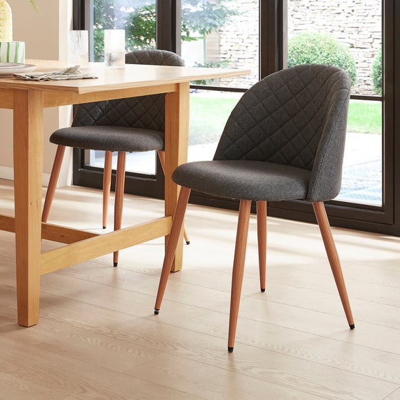 Astrid Dining Chair, Flatweave Fabric