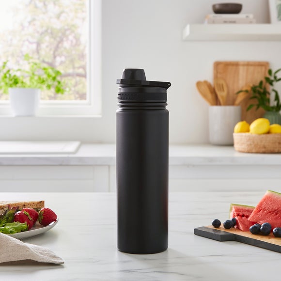 Water Bottle with Removable Straw 650ml