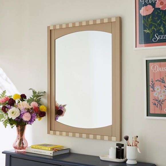 Beatrice Striped Rectangle Wall Mirror