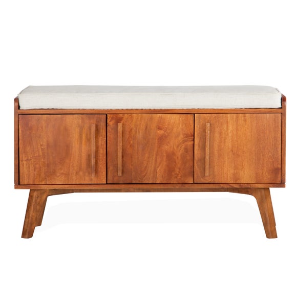 Maxton Storage Bench, Mango Wood
