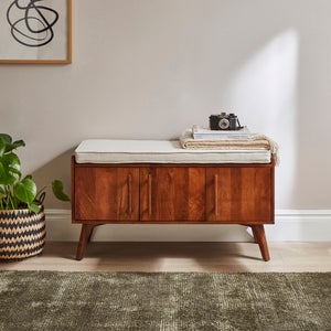 Maxton Storage Bench- Mango Wood