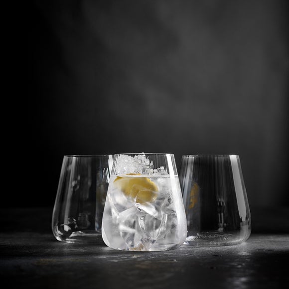 Click to view product details and reviews for Brooke Set Of 4 Ribbed Concave Tumbler Glasses.