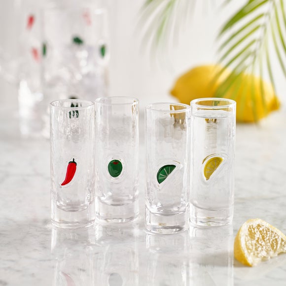 Set of 4 Icon Shot Glasses