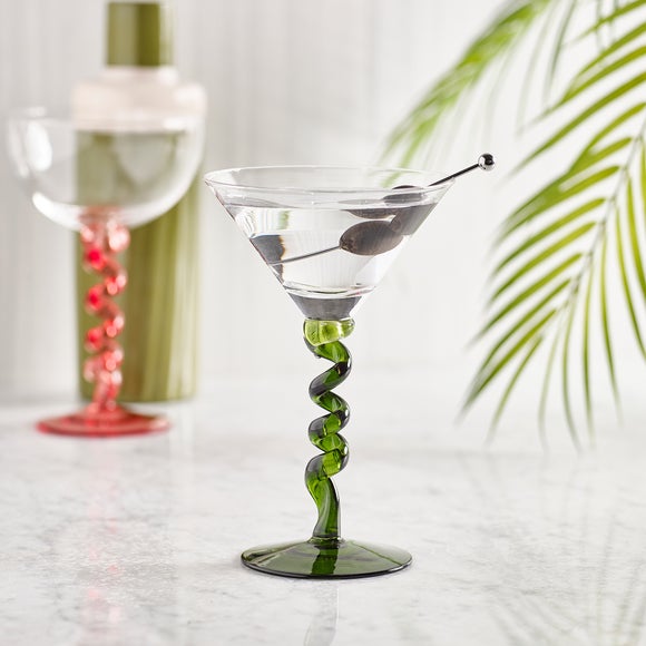 Wiggle Martini Cocktail Glass